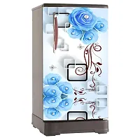 Decorative Single Door, Double Door Self-Adhesive, Waterproof Fridge Sticker/Wallpaper/Poster PVC Vinyl Print (Size 24x49.5 Inch)-thumb4