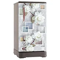 Decorative Single Door, Double Door Self-Adhesive, Waterproof Fridge Sticker/Wallpaper/Poster PVC Vinyl Print (Size 24x49.5 Inch)-thumb2