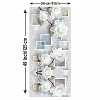 Decorative Single Door, Double Door Self-Adhesive, Waterproof Fridge Sticker/Wallpaper/Poster PVC Vinyl Print (Size 24x49.5 Inch)-thumb3