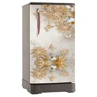 Decorative Single Door, Double Door Self-Adhesive, Waterproof Fridge Sticker/Wallpaper/Poster PVC Vinyl Print (Size 24x49.5 Inch)-thumb3