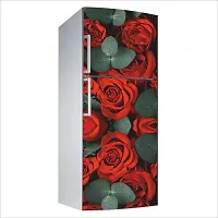 Decorative Single Door, Double Door Self-Adhesive, Waterproof Fridge Sticker/Wallpaper/Poster PVC Vinyl Print (Size 24x49.5 Inch)-thumb3