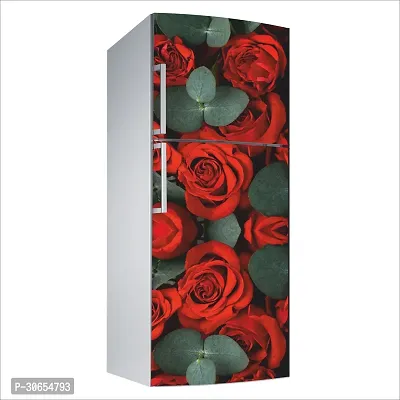 Decorative Single Door, Double Door Self-Adhesive, Waterproof Fridge Sticker/Wallpaper/Poster PVC Vinyl Print (Size 24x49.5 Inch)-thumb4