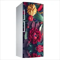 Decorative Single Door, Double Door Self-Adhesive, Waterproof Fridge Sticker/Wallpaper/Poster PVC Vinyl Print (Size 24x49.5 Inch)-thumb4