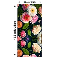 Decorative Single Door, Double Door Self-Adhesive, Waterproof Fridge Sticker/Wallpaper/Poster PVC Vinyl Print (Size 24x49.5 Inch)-thumb2