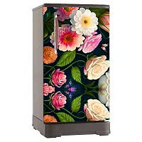 Decorative Single Door, Double Door Self-Adhesive, Waterproof Fridge Sticker/Wallpaper/Poster PVC Vinyl Print (Size 24x49.5 Inch)-thumb3