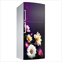 Decorative Single Door, Double Door Self-Adhesive, Waterproof Fridge Sticker/Wallpaper/Poster PVC Vinyl Print (Size 24x49.5 Inch)-thumb3