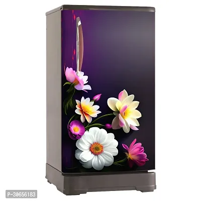 Decorative Single Door, Double Door Self-Adhesive, Waterproof Fridge Sticker/Wallpaper/Poster PVC Vinyl Print (Size 24x49.5 Inch)-thumb5