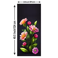 Decorative Single Door, Double Door Self-Adhesive, Waterproof Fridge Sticker/Wallpaper/Poster PVC Vinyl Print (Size 24x49.5 Inch)-thumb3