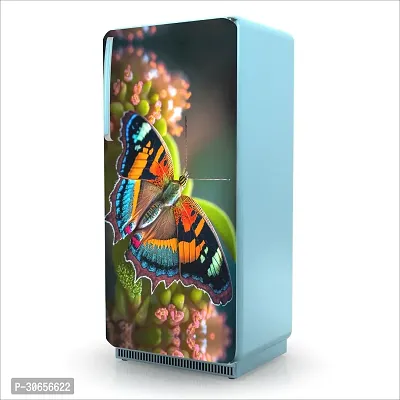 Decorative Single Door, Double Door Self-Adhesive, Waterproof Fridge Sticker/Wallpaper/Poster PVC Vinyl Print (Size 24x49.5 Inch)