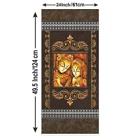 Decorative Single Door, Double Door Self-Adhesive, Waterproof Fridge Sticker/Wallpaper/Poster PVC Vinyl Print (Size 24x49.5 Inch)-thumb4