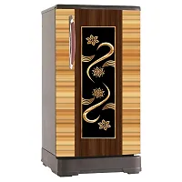 Decorative Single Door, Double Door Self-Adhesive, Waterproof Fridge Sticker/Wallpaper/Poster PVC Vinyl Print (Size 24x49.5 Inch)-thumb4