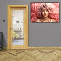 Women's Beauty Parlor Wall Sticker for Saloon, Shops, Hall, Home Deacute;cor (Size 61x42 Cm)-thumb1