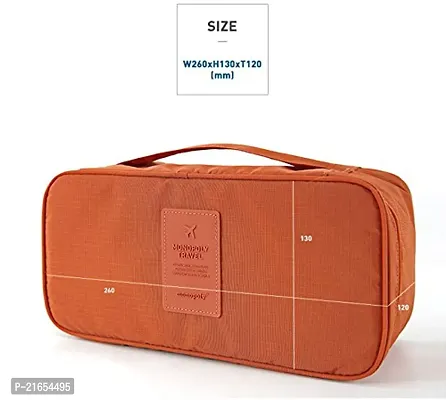 KingPig Bra Underwear Storage Bag Travel Bag Trip Handbag Luggage Traveling Bag Pouch Case Suitcase Space Saver Container Bags (orange)-thumb3