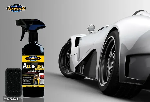 Amwax All In One Multipurpose Car and Bike Polish - Ultimate Shine and Protection (250ml)-thumb4