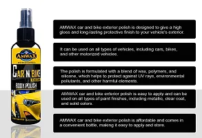 Amwax Car and Bike Body Polish/Car Polish/Bike Polish/Gloss Shine/Universal (100+100=200 ml Combo)-thumb3