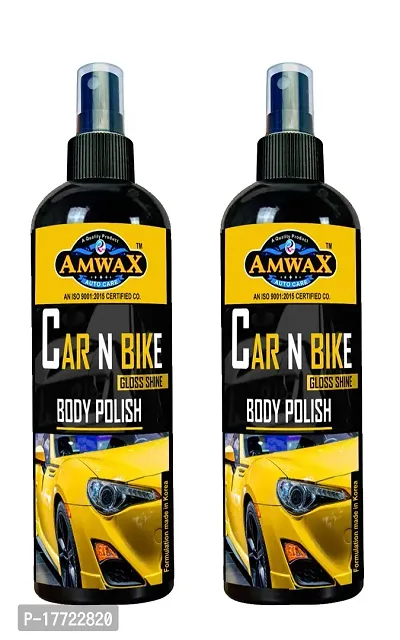 Amwax Gloss Shine Car and Bike Body Polish 200+200 ML