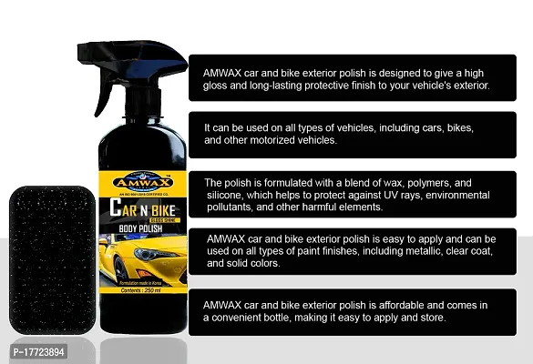Amwax Gloss Shine Car and Bike Body Polish 250ML-thumb3