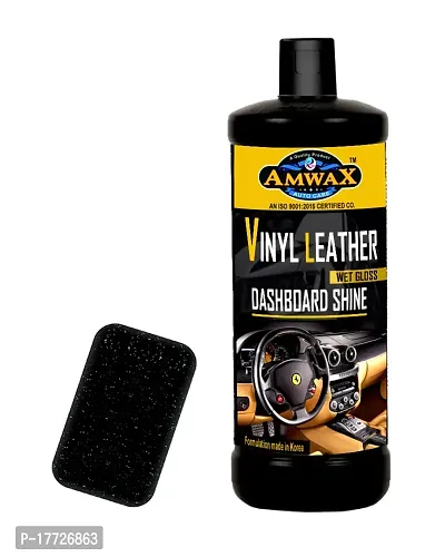 Amwax Vinyl Leather  Dashboard Shiner/Dashboard cleaner/Dashboard polish/Car Dashboard polish/high gloss/high shine/Long Lasting (1 Ltr)-thumb0