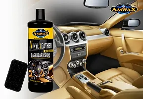 Amwax Vinyl Leather  Dashboard Shiner/Dashboard cleaner/Dashboard polish/Car Dashboard polish/high gloss/high shine/Long Lasting (1 Ltr)-thumb1