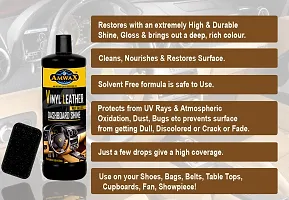 Amwax Vinyl Leather  Dashboard Shiner/Dashboard cleaner/Dashboard polish/Car Dashboard polish/high gloss/high shine/Long Lasting (1 Ltr)-thumb2