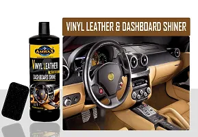 Amwax Vinyl Leather  Dashboard Shiner/Dashboard cleaner/Dashboard polish/Car Dashboard polish/high gloss/high shine/Long Lasting (1 Ltr)-thumb3