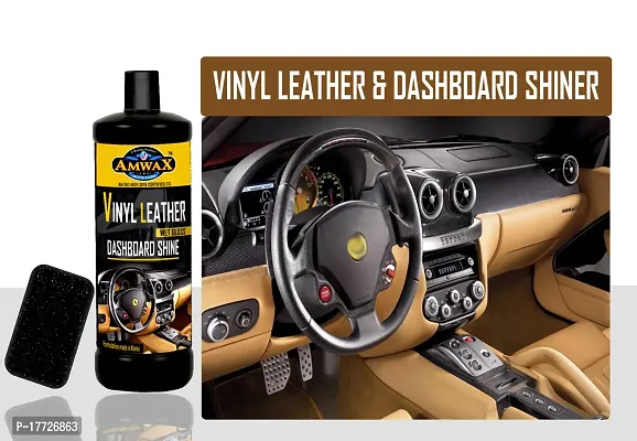 Amwax Vinyl Leather  Dashboard Shiner/Dashboard cleaner/Dashboard polish/Car Dashboard polish/high gloss/high shine/Long Lasting (1 Ltr)-thumb4