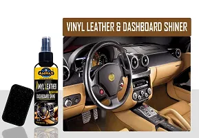 Amwax Vinyl Leather  Dashboard Shiner/Dashboard cleaner/Dashboard polish/Car Dashboard polish/high gloss/high shine/Long Lasting 100+100 ml-thumb1