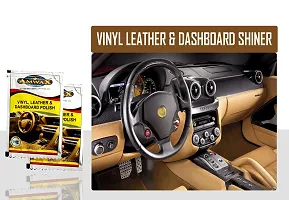 Amwax Vinyl Leather  Dashboard Shiner/Dashboard cleaner/Dashboard polish/Car Dashboard polish/high gloss/high shine/Long Lasting 100+100 ml-thumb2