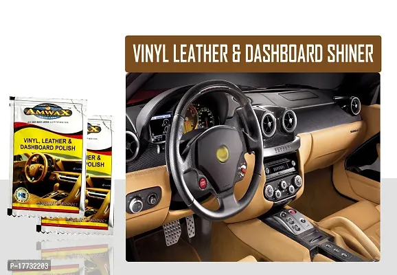 Amwax Vinyl Leather  Dashboard Shiner/Dashboard cleaner/Dashboard polish/Car Dashboard polish/high gloss/high shine/Long Lasting 100+100 ml-thumb3