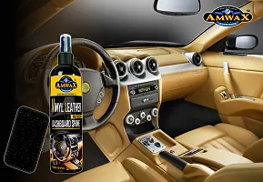 Amwax Vinyl Leather  Dashboard Shiner/Dashboard cleaner/Dashboard polish/Car Dashboard polish/high gloss/high shine/Long Lasting (200 ml Pack)-thumb1