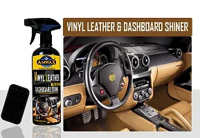 Amwax Vinyl Leather  Dashboard Shiner/Dashboard cleaner/Dashboard polish/Car Dashboard polish/high gloss/high shine/Long Lasting (500 ml Pack)-thumb3