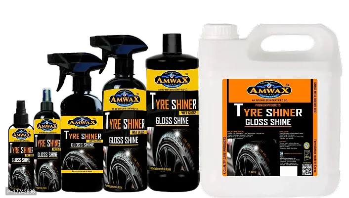 Amwax Tyre Shiner/Tyre Polish/car tyre polish/bike tyre polish/high gloss/high shine/Long Lasting (250ml Pack)-thumb5