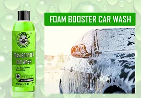 Amwax Car And Bike Foam Booster Shampoo/Car wash shampoo/Bike wash shampoo/High foaming shampoo (200ml +200ml Cap)-thumb2