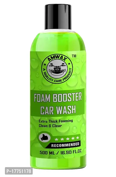 Amwax Car And Bike Foam Booster Shampoo/Car wash shampoo/Bike wash shampoo/High foaming shampoo (500ml Cap)
