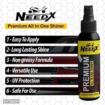 Needx Premium All In One Shiner / All Purpose Shiner+ Sealant / Car  Bike Polish (100+ 100ML)-thumb4