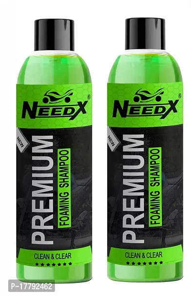 Needx Premium Foaming Shampoo / Clean  Clear / Car  Bike Foaming Shampoo (200+ 200 ml)-thumb0