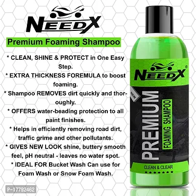 Needx Premium Foaming Shampoo / Clean  Clear / Car  Bike Foaming Shampoo (200+ 200 ml)-thumb5