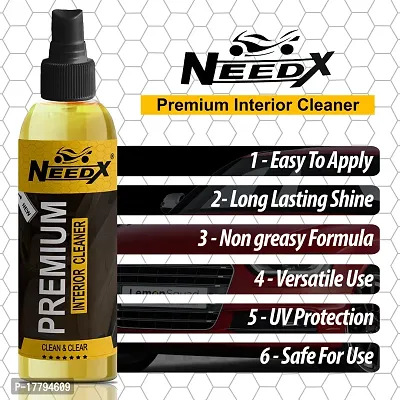 Needx Interior Cleaner - All-Purpose Car Interior Cleaner and Protectant - Safe for Leather, Vinyl, and Upholstery - 200+200ml Spray Bottle-thumb2