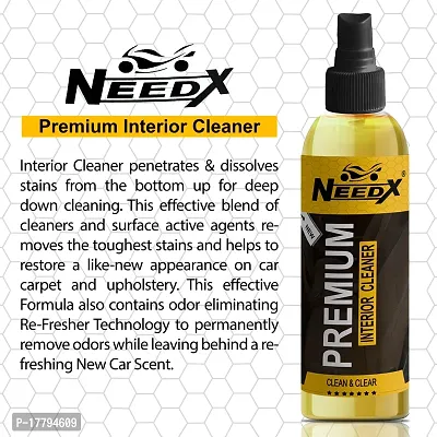 Needx Interior Cleaner - All-Purpose Car Interior Cleaner and Protectant - Safe for Leather, Vinyl, and Upholstery - 200+200ml Spray Bottle-thumb3