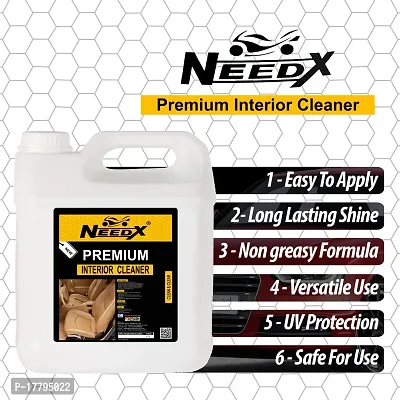 Needx Interior Cleaner - All-Purpose Car Interior Cleaner and Protectant - Safe for Leather, Vinyl, and Upholstery - 5LTR-thumb5