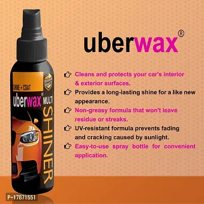 Uberwax Multipurpose Car Shiner and coat Gives Extra Bright Shine 200+200ML-thumb3