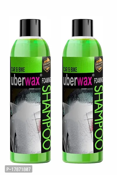 Uberwax Car and Bike Foaming Shampoo High foaming car  bike wash shampoo 100+100ML