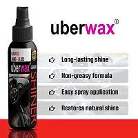 Uberwax Dashboard Shiner - Interior Car Polish and Protectant - Long-Lasting Shine - Non-Greasy Formula - 100+100ml Spray Bottle-thumb4