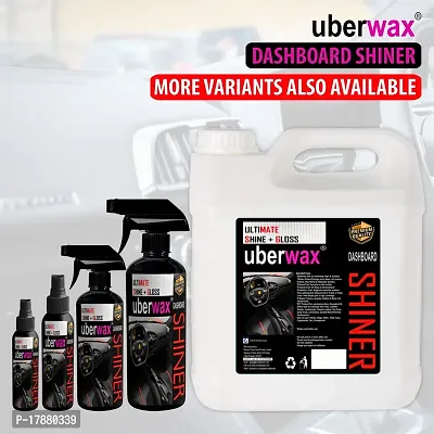 Uberwax Dashboard Shiner - Interior Car Polish and Protectant - Long-Lasting Shine - Non-Greasy Formula - 100+100ml Spray Bottle-thumb3