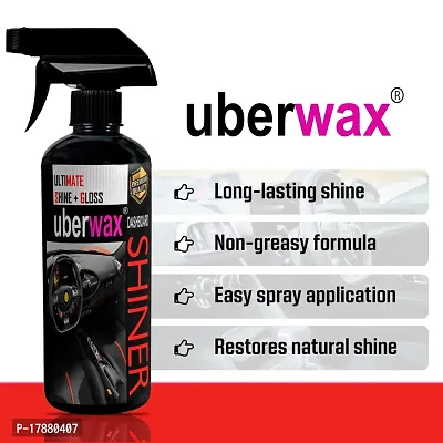 Uberwax Dashboard Shine - Interior Car Cleaner and Protectant - Long-Lasting Shine - Non-Greasy Formula - 250ml Spray Bottle-thumb4