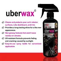 Uberwax Dashboard Shine - Interior Car Cleaner and Protectant - Long-Lasting Shine - Non-Greasy Formula - 250ml Spray Bottle-thumb4