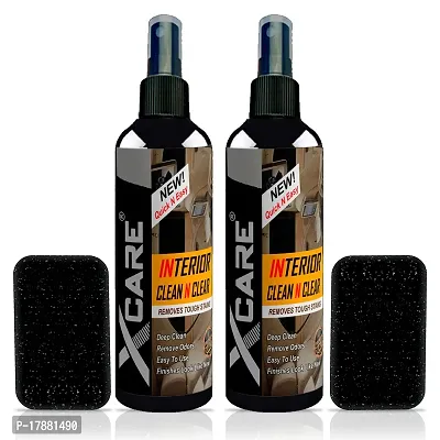 Xcare Car Interior Cleaner For Upholstery, Dashboard, and Leather Seats (100+100ML)-thumb0