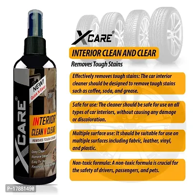 Xcare Car Interior Cleaner For Upholstery, Dashboard, and Leather Seats (100+100ML)-thumb2