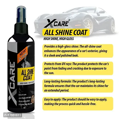 Xcare All Shine Coat/All in One Polish/Car Polish/Dashboard Polish/Body Polish/Bike Polish/Interior Polish/High Gloss/Long Lasting (100+100ml)-thumb4