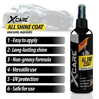 Xcare All Shine Coat/All in One Polish/Car Polish/Dashboard Polish/Body Polish/Bike Polish/Interior Polish/High Gloss/Long Lasting (100+100ml)-thumb1